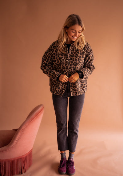 Sofia | Bold Style Jacket with Leopard Print