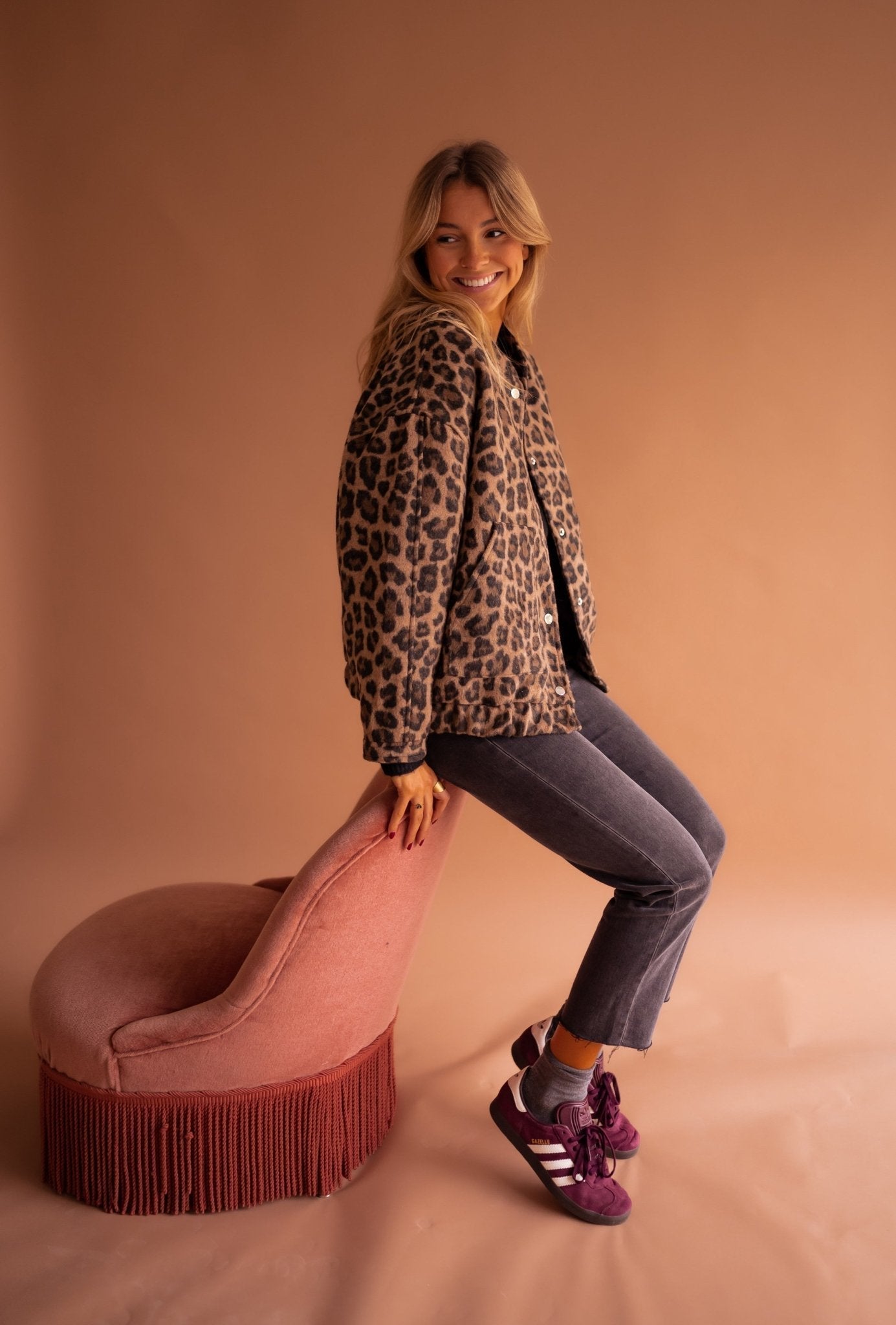 Sofia | Bold Style Jacket with Leopard Print